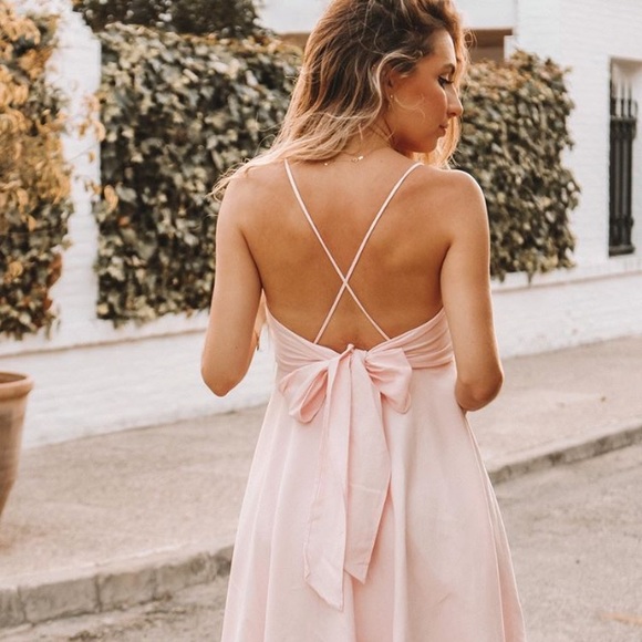 Zara Pink Midi Dress size small - Picture 9 of 16